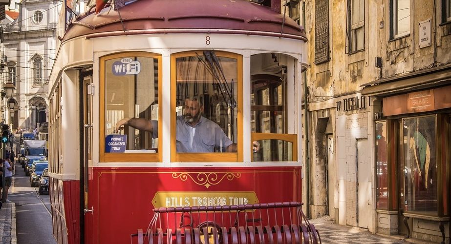 Tram in Lissabon Tram in Lissabon